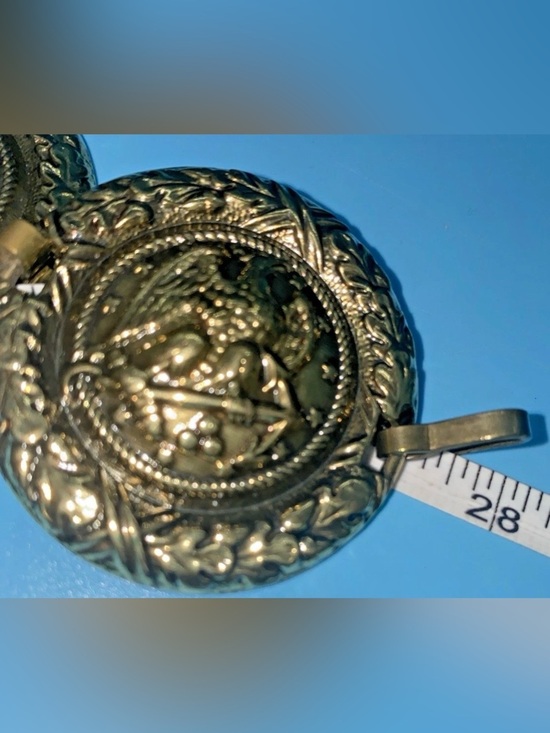 ESCADA Women’s Bronze American Eagle Anchor Stars Design Vintage Concho Belt main image 8